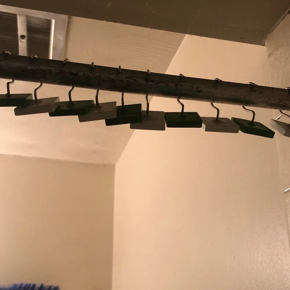 Green Minecraft TNT Shower Curtain Hooks - Novelty Home Bath Accessory